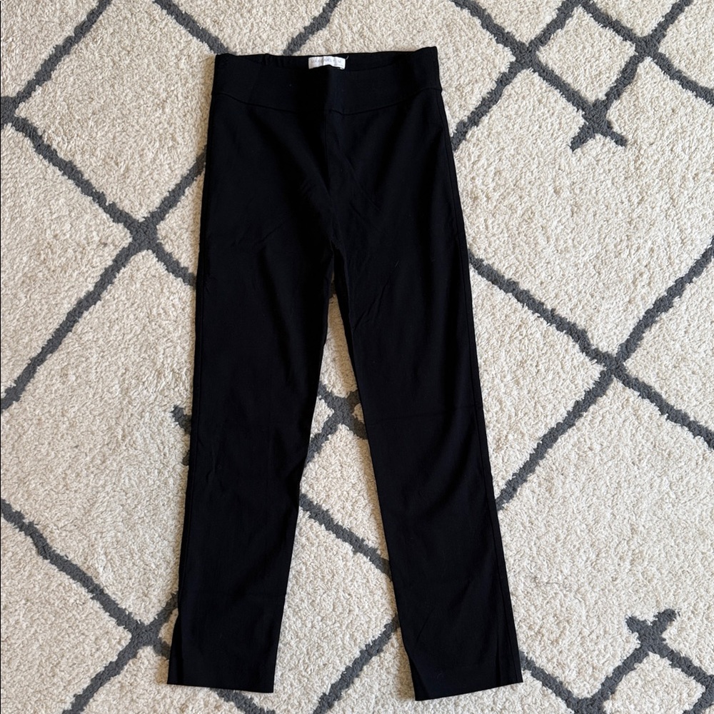Margaret M Black Slim Straight Pants